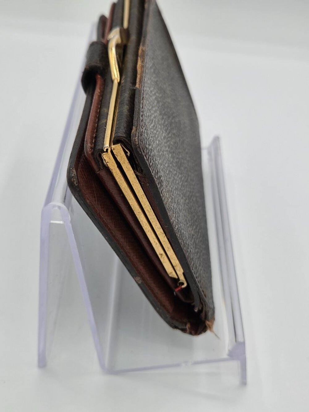 Louis Vuitton Monogram French Purse Wallet | Kiss Lock Coin Wallet | Authentic - Picture 4 of 14